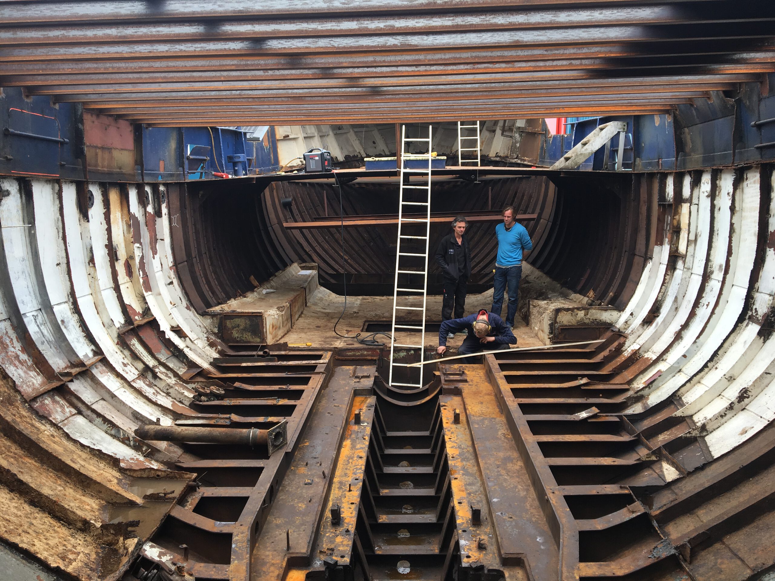 Inspectie tijdens het laswerk